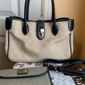 Dooney & Bourke Beige Canvas satchel